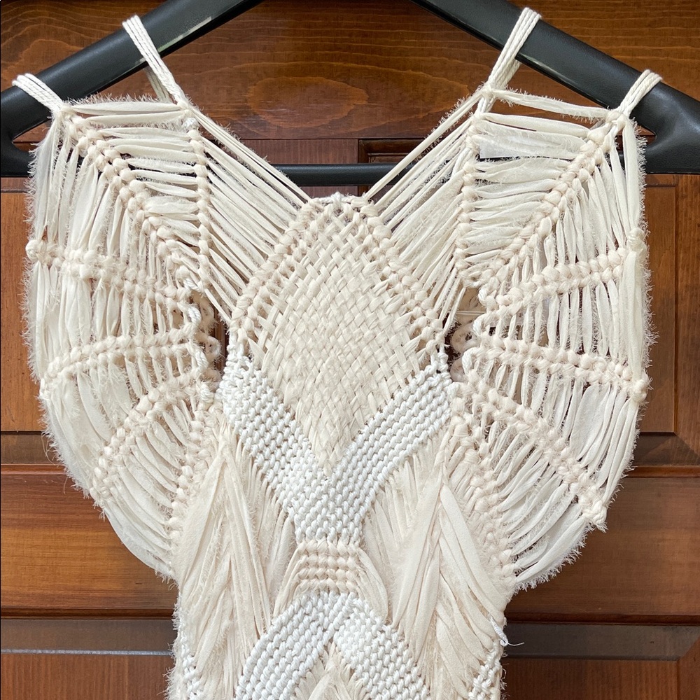 Ohne Titel Cream Macramé Mini Dress - Picture 7 of 10
